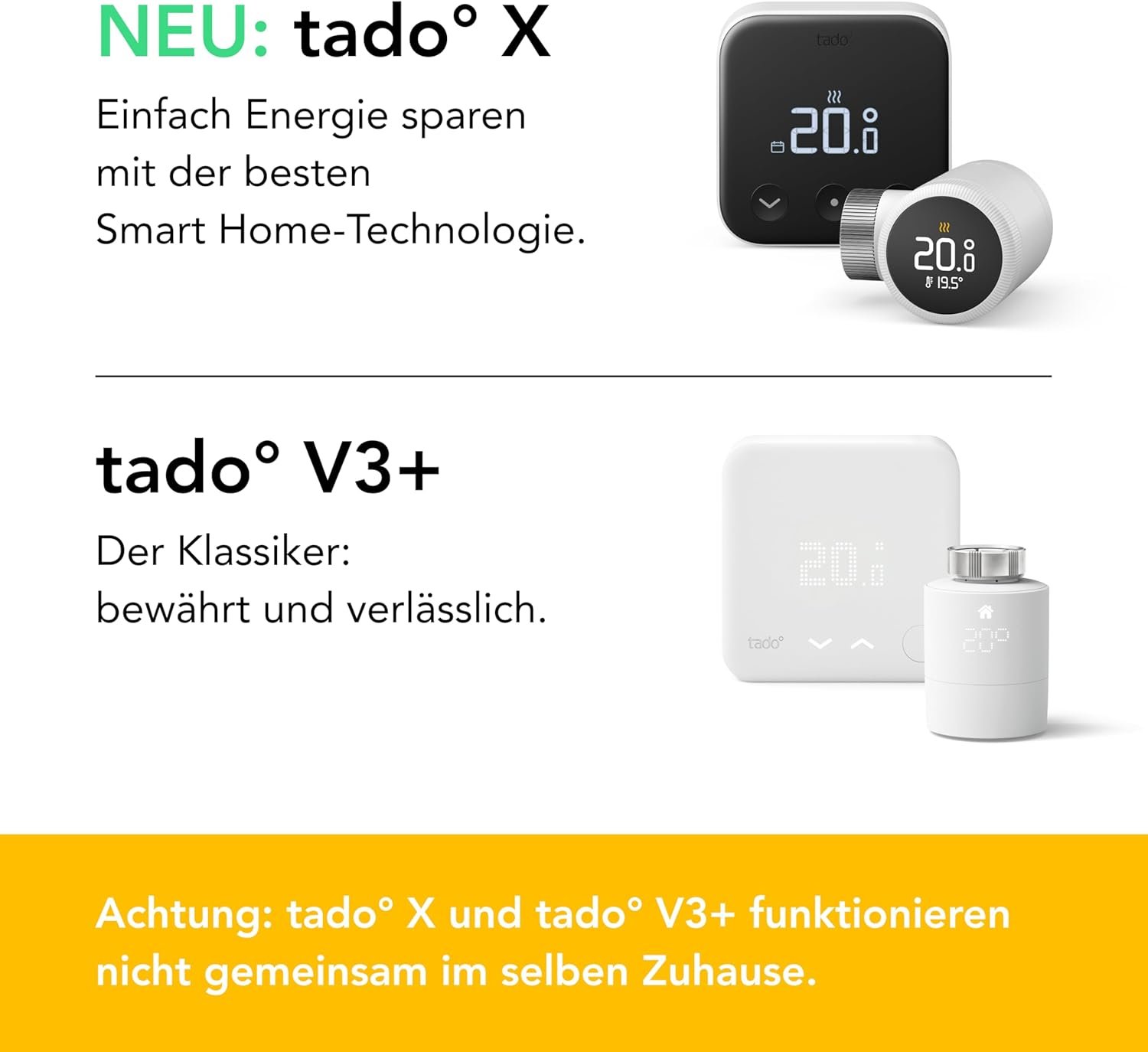 Tado ° Smartes Heizkörperthermostat X - Trio Pack, Heizungssteuerung pro App und Smart Speaker (Alexa, Siri, Google Assistant), Energie Sparen, DIY -Installation, Nicht Kompatibel Mit Tado ° V3+ – Bild 3
