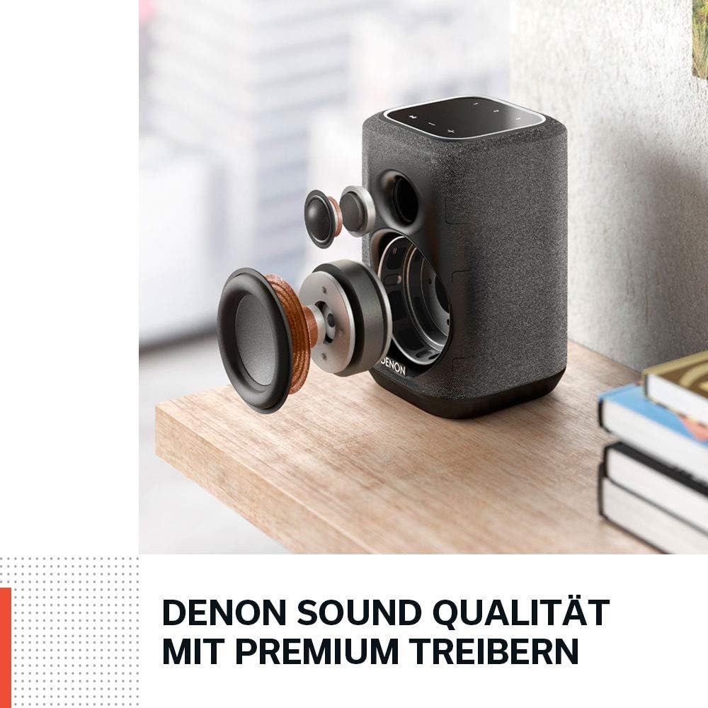 Denon Home 150 Multiroom-Lautsprecher, Hifi Lautsprecher MIT Heos, Alexa Integrierer, WLAN, Bluetooth, USB, Airplay 2, Hi-Res-Audio, Weiß – Bild 2