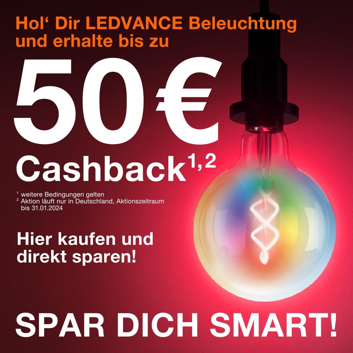 Ledvance Smarte LED-Lampe MIT WiFi Technologie, Sockel E27, Dimmbar, Warmweiß (2700 K), Ersetzt Glückampen MIT 100 W, Smart+ WiFi Classic Dimmable, 1ER-Pack – Bild 9