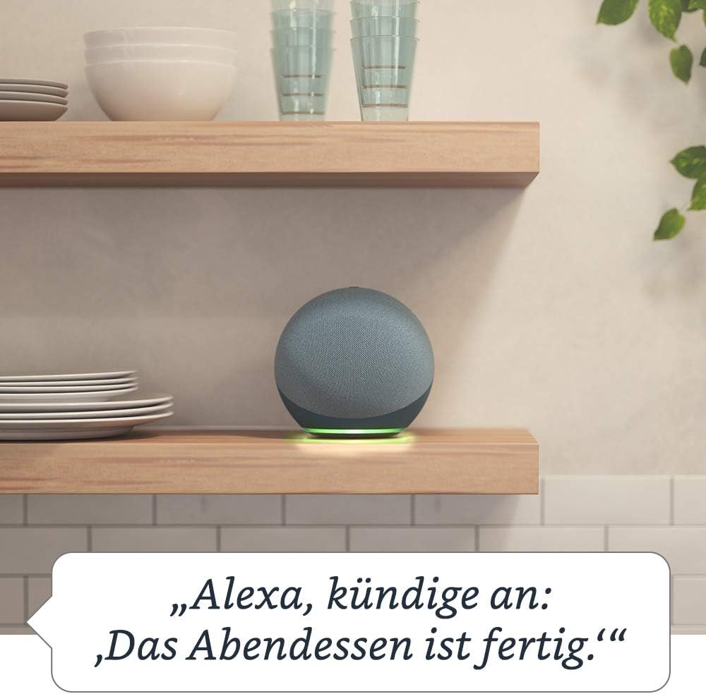 Echo (4. Generation, 2020) | MIT HERAUSRAGENDEM KLANG, Smart Home-Hub und Alexa | Anthrazit, Zertifizier und Generalternholt – Bild 6