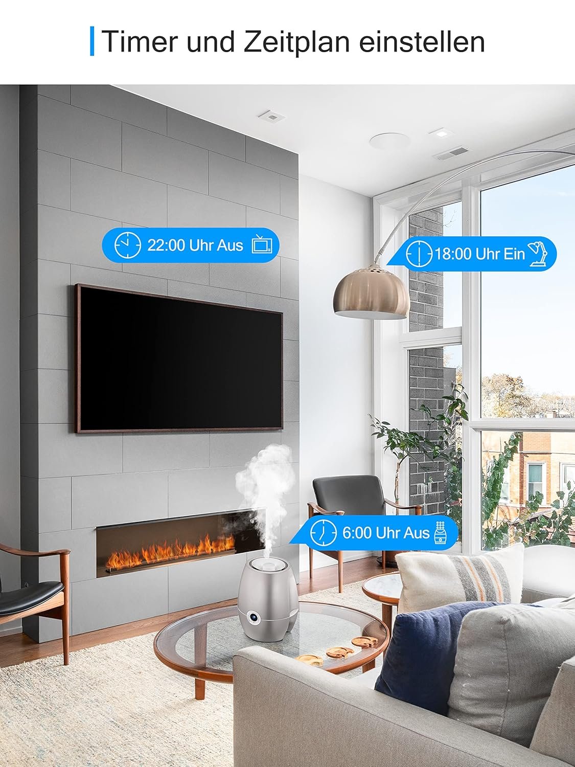 Wlan Smart Steckdose MIT Strommessung, Alexa Steckdose 2er Pack, Smart Home Wifi Steckdose, Alexa Zuubehör, Zeitplan, Fernzuf, FunktionIert Mit Alexa, Google Home, Smartthings, Nur 2,4-G-Wlan, 16a – Bild 6