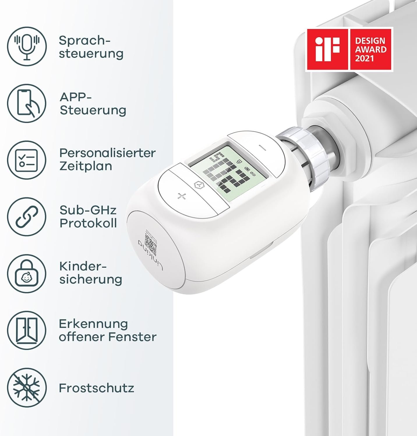 Linkind Smart HeizungSthermostat Starter Kit, Wifi Heizkörperthermostat MIT Hub, App Programmierbar Thermostat Heizung, Zeitplan, Fern/Sprachsteuerung, Kompatibel Mit Alexa/Google Assistant, M30*1,5mm – Bild 3