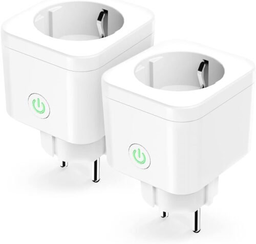 Refoss Wlan Steckdose Zeitschaltuhr Steckdose 2er Pack Smart Mini Steckdose MIT Fernbedienung, Smart Home WiFi Steckdose MIT Sprachsteuerung, Smart Plug FunktionTerert Mit Alexa, Google