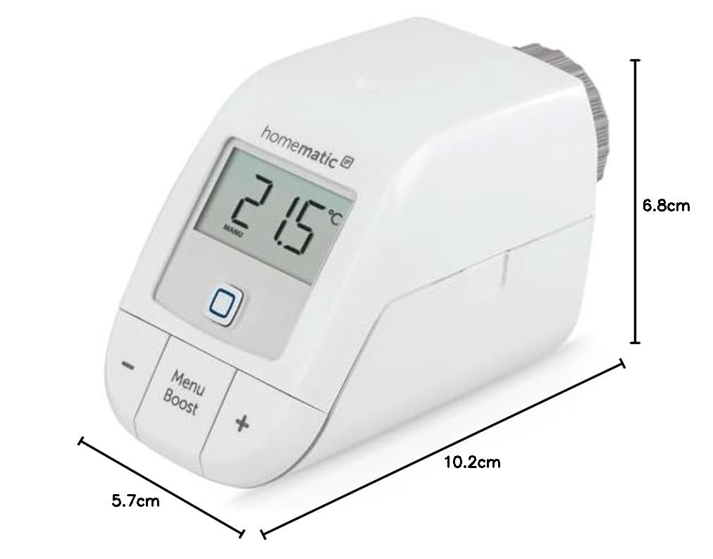 Homematic IP Smart Home Heizkörperthermostat - Basic, Digitaler Thermostat Heizung, Steeuerung per App, Alexa, Google Assistant, Einfache -Installation, Energie Sparen, 153412a3 – Bild 7