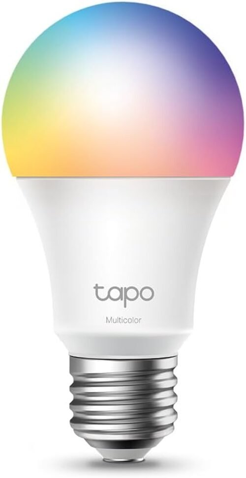Tapo L530e Alexa Lampe E27, Energie Sparen, Mehrfarbrige Dimmbare Smarte Wlan Glühbirne, Smart Home Alexa Zubehör, Kompatibel Mit Alexa, Google Assistant, Abläufe und Zeitplaun, Kein Hub, Notwend nicht