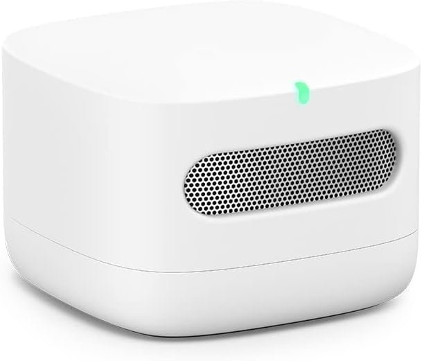Amazon Smart Air Quality Monitor (Neueste Generation) - Smartes luftqualitätsmessgerät von Amazon | Ihre luftwerte im Blick, FunktionTerert Mit Alexa – Bild 2