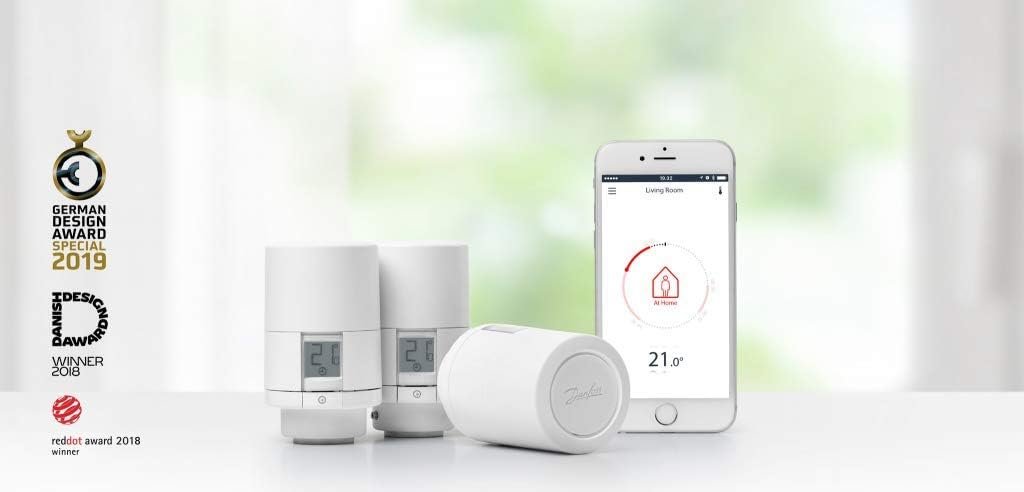 Danfoss Smart Heizkörperthermostat MIT Bluetooth-Technologie Eco 014G1115 Neue Version, Weiß – Bild 6