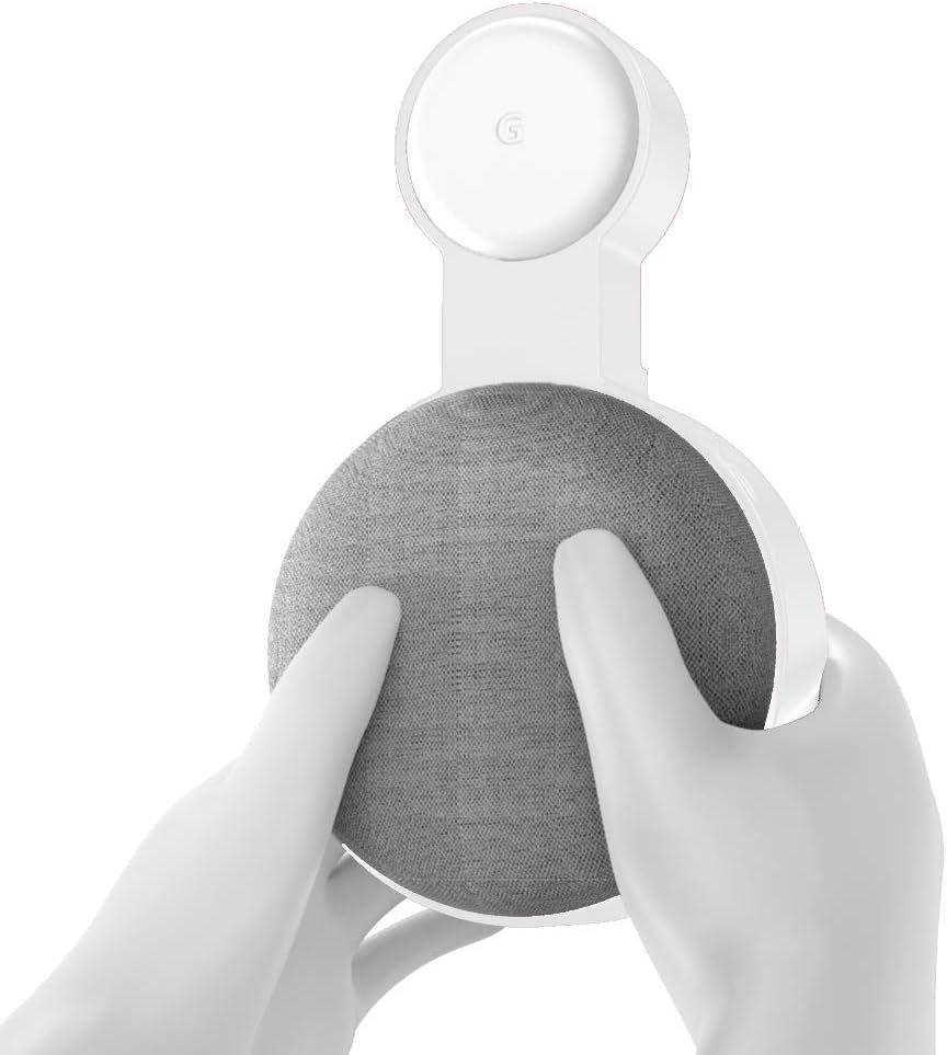 Baaletc Wandhalterung für Heimat Mini, Nest Mini (2. Generation) Halterung Stänger für Heimathilfsassistenten, Wandmontage/Direkt AufgehänGt Stecker in Küche Badezimmer Schlafzimmer – Bild 4