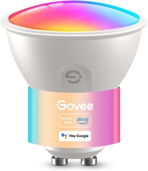 Govee Guhbirne Gu10 LED RGBWW, Smarte Guhbirne 400LM Hohe Helligkeit, Wlan Lampen Dimmbare Farbwechsel, 64 Szenen, Smart Bulb Gu10 LED FunktionIert Mit Alexa, Synchronisierung MIT MUSIK, 1 Packung, 1 Packung, 1 Packung, 1 Packung
