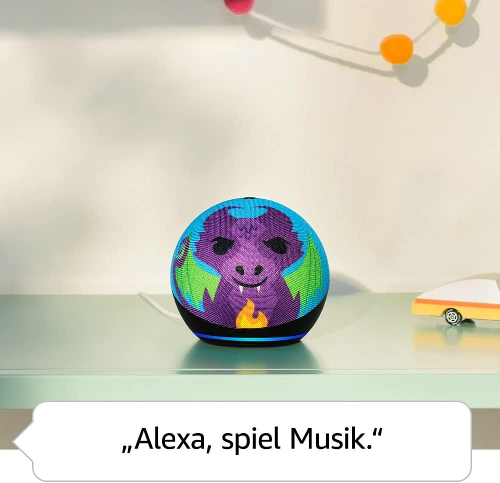Echo Dot (Neueste Generation) Kinder | Intelligenter wlan- und bluetooth-lautsprecher MIT Alexa | 1 Jahr Amazon Kids+ inklosiv | Eulen-Design – Bild 3