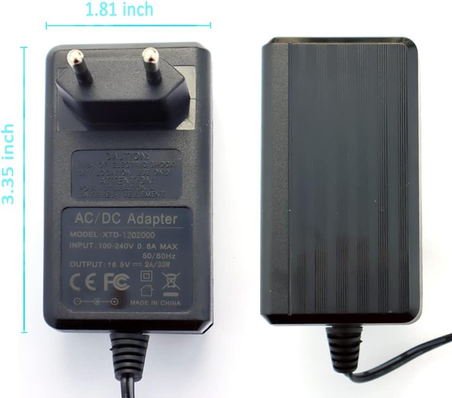 Genießen Sie 16,5 V 2A AC Ladegerät NetzEl Adapter Ladekabel Kompatibel MIT Google Home Hub, Google-Sprachlautsprecher, Nest WiFi, Nest Mini (2 Gen), Nest Hub (1. Generation), Erersetzt W16-033N1 – Bild 4