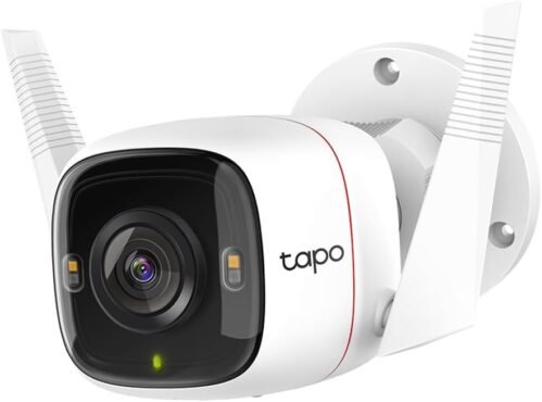TAPO TP-LINK C320WS Überwachungskamera außen, Wlan ip Kamera, 4MP Hochauflösung, 30m Vollfarb-Nacht-Wicht, Bewegungsserkonung, IP66 Wasserdicht, Alarmmeldung, Zwei Audio, 1 Stüreldung, 1 Stugkkkk, 1 Stür