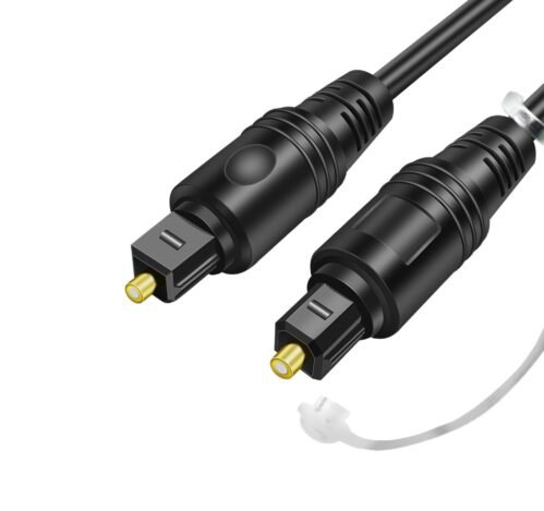 Yaodhaod Optische Kabel für Stereosystem/Verstängker/Verstängker, Heimkino, Xbox One/PS4, Mehrkanal Vergoldete Anschlüsse, Toslink Zu Toslink, Digital S/Pdif Kabel (1,8m)