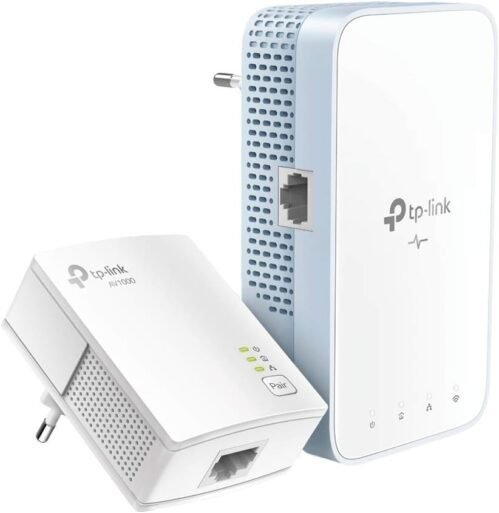 TP-Link Wlan Powerline Adapter Set TL-WPA7517-Kit (Dualband WLAN 750Mbit/s, AV1000 Powerline, WiFi-Klon, mu-mimo, 2 Gigabit-Ports, Plug & Play, ideal für die Streaming, App Kontrolle)