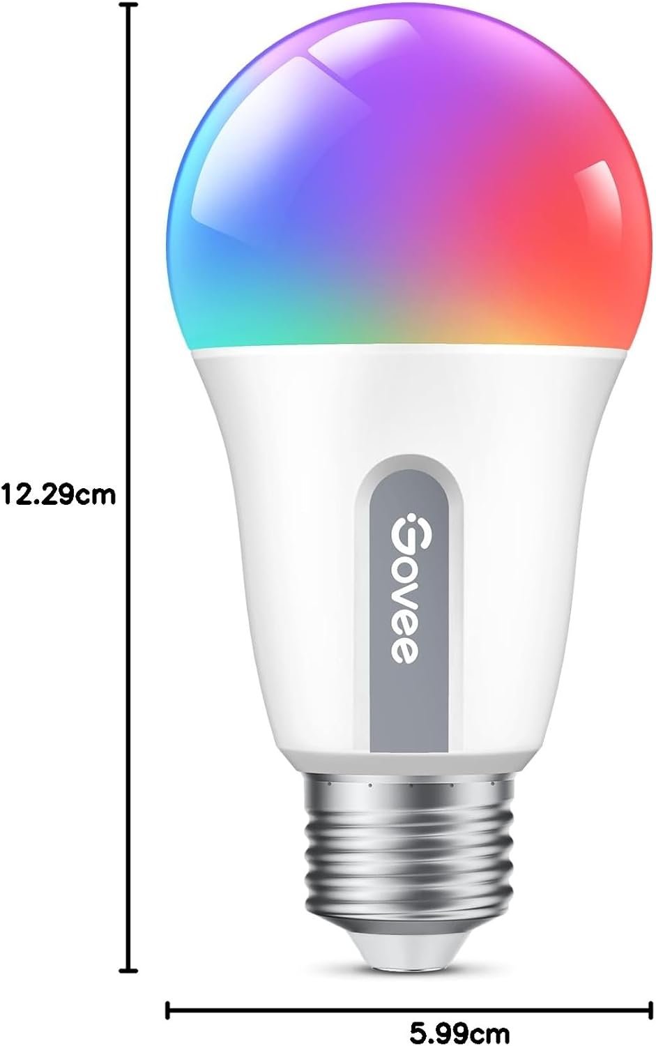 Govee Smart Glühbirne E27, Wlan Lampe Rgbww Dimmbare Mit 16 Milles Farben, Smart Bulb Muiksync, 54 Szenen, App und Sprachsteuerung, LED Lampe Funktionierer Mit Alexa Google Assistent, 1 Stücker – Bild 9