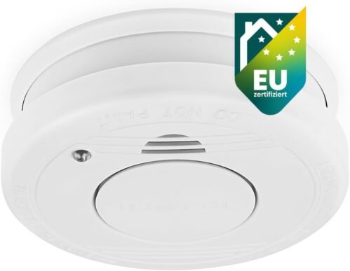 SmartWares Rauchmelder – Tüv Geprüft – Din En 14604 Zertifiziert – Optischer -Sensor – Testknopf – 85 dB