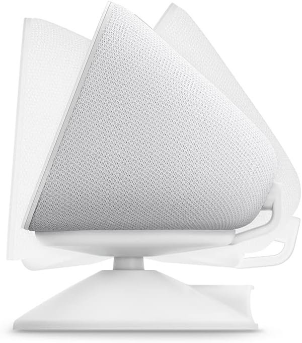 Verstellbarer Ständer MIT USB-C-Ladeanschluss für Echo Show 5 (3. Gen.) | Weiß – Bild 3