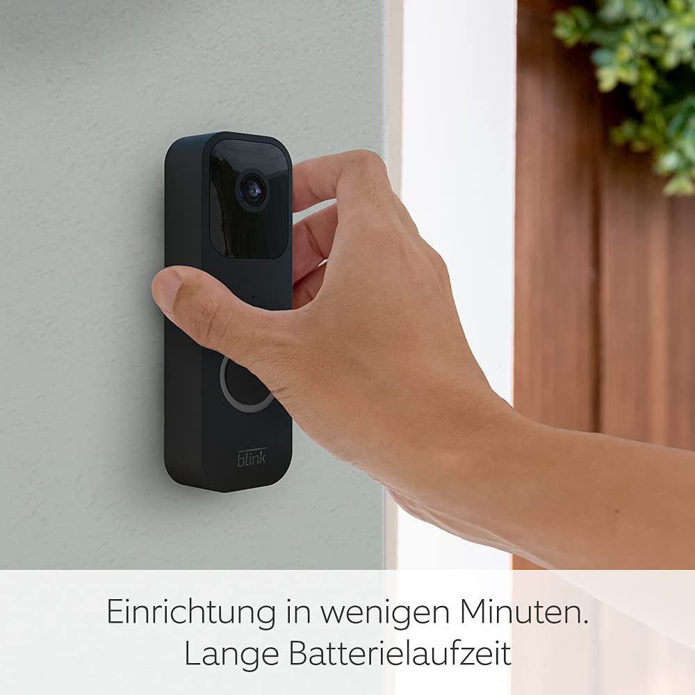 Blink Videotürklingel (Video-Türklingel), Lange Batterielaufzeit, Gegenspechfunkion, Selbstinstallation, HD-Video, Bewegungserfassung, App-Benachrichtungen bei Klingeln, Alexa-Kompatibel (Schwarz) – Bild 6