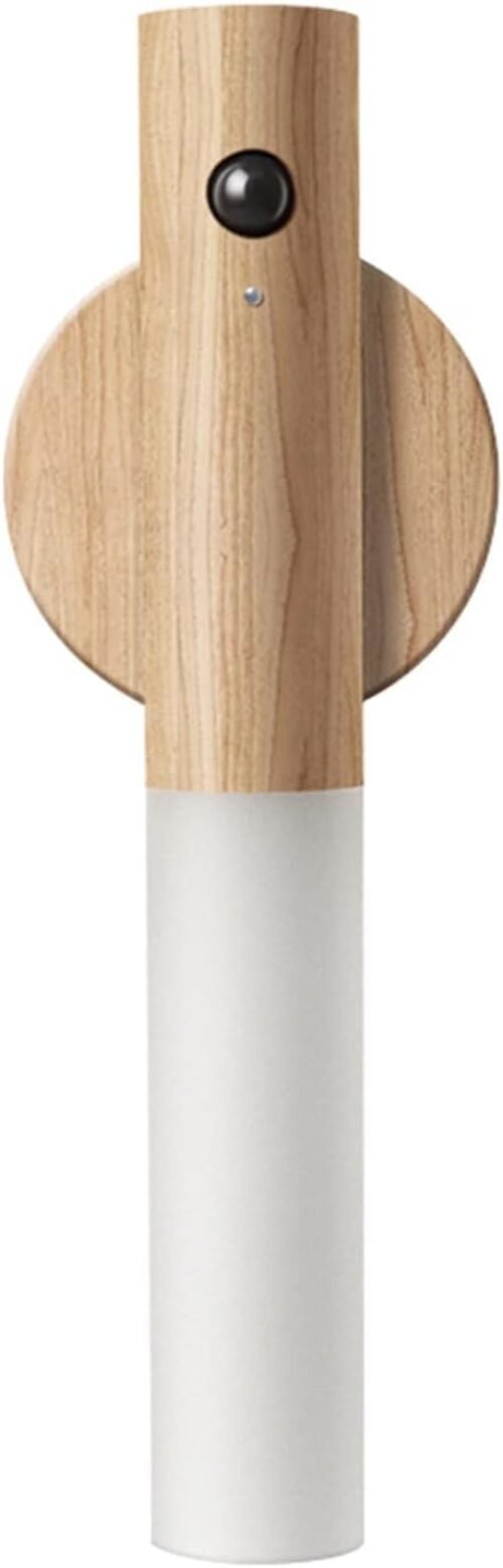 Schindora Motion Sensor Nachtlichter, Magnetkörpersensor Flur Hölzer Wandleuchten, wiederaufladbare tragbare Treppe LED LED Light für Schlafzimmer, Flur, Treppe