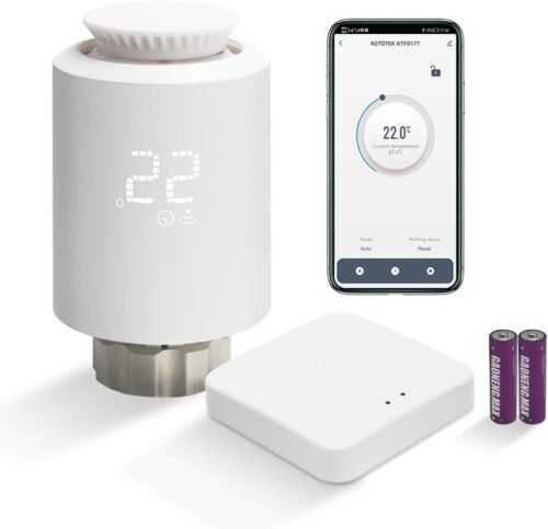 Elektronisches Smart Heizkörperthermostat Set MIT Zigbee Gateway WiFi Starter Kit Programmierbare Thermostate WiFi Intelligente Heizungssteuerung pro Alexa
