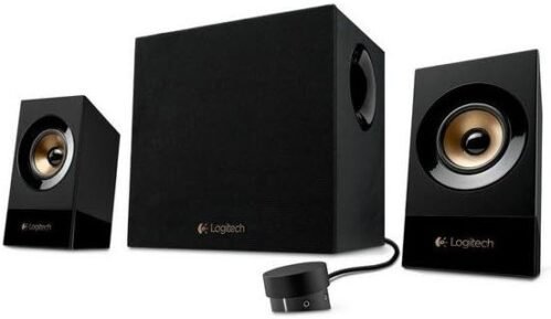 Logitech Z533 2.1 Lautsprrecher-System-Subwoofer, 120 Watt Spitzenleistung, 3,5 mm Eingang, Koopfhörerbuchse, Multi-Device, Bedienelemente am Steuergerät, PC/TV/TABLET-Schwarz