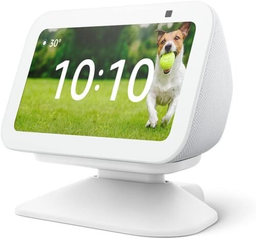 Verstellbarer Ständer MIT USB-C-Ladeanschluss für Echo Show 5 (3. Gen.) | Weiß