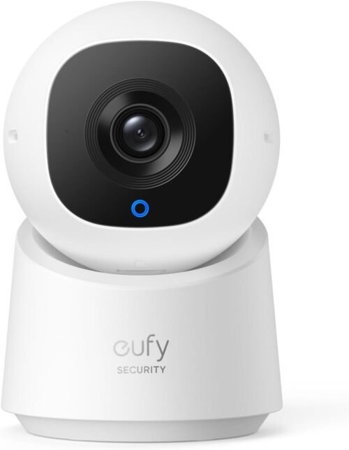 Eufy Security Indoor Cam C210, 1080p überwachungskamera innen, Wlan, Schwenkbar, 360-Grad-KameraÜberwachung innen, Mit-Nachten