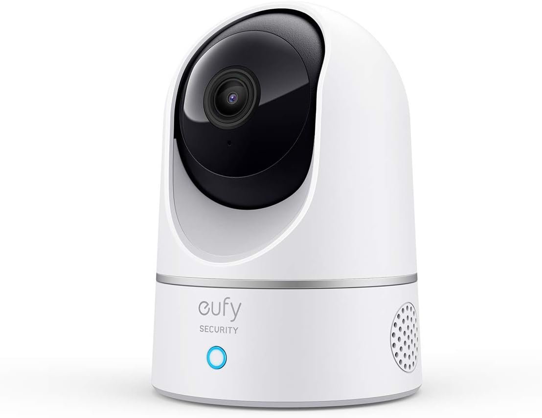Eufy Security Indoor Cam E220, 2k überwachungskamera innen, Wlan, Schwenkbar, KameraÜberwachung Innen, MIT nachicht, Personen- & HauustiererKennung, Bewegungsverfolgung, Homebase 3 Kompatibel