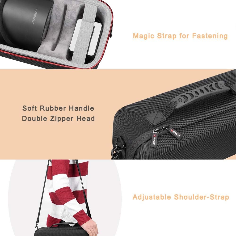 RLSOCO Harte Tasche für Bose Tragbare Smart/Home/Tribit Stormbox Pro tragbarer Bluetooth -Lautsprecher MIT Schultergurt – Bild 3