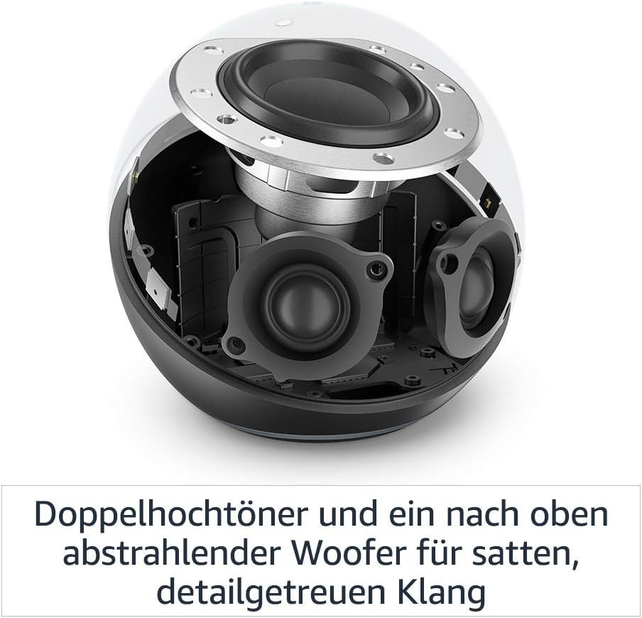 Echo (Neueste Generation) | MIT HERAUSRAGENDEM KLANG, Smart Home-Hub und Alexa | Blauugrau – Bild 4