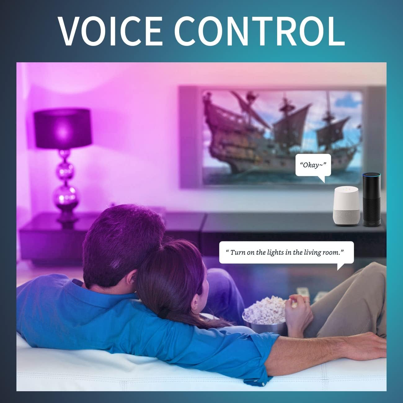 Anwio Alexa Smart Glühbirnen, E14 Wlan LED LAMPEN DIMMBAR GLUHBIRNE 5W 470LM+2700-6500K+RGB 16 MILEN FARBEN, APP Steuern Kompatibel Mit Alexa/Google Home, Bluetooth, Sprachsteuer, 2 Packs, 2 Packs – Bild 4