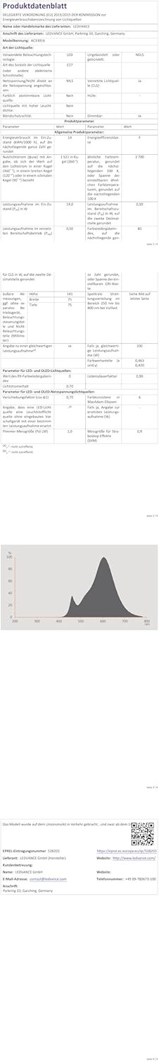 Ledvance Smarte LED-Lampe MIT WiFi Technologie, Sockel E27, Dimmbar, Warmweiß (2700 K), Ersetzt Güchlampen MIT 100 W, Smart+ WiFi Classic Dimmable, 3er-Pack, 100W-Aneratz – Bild 7