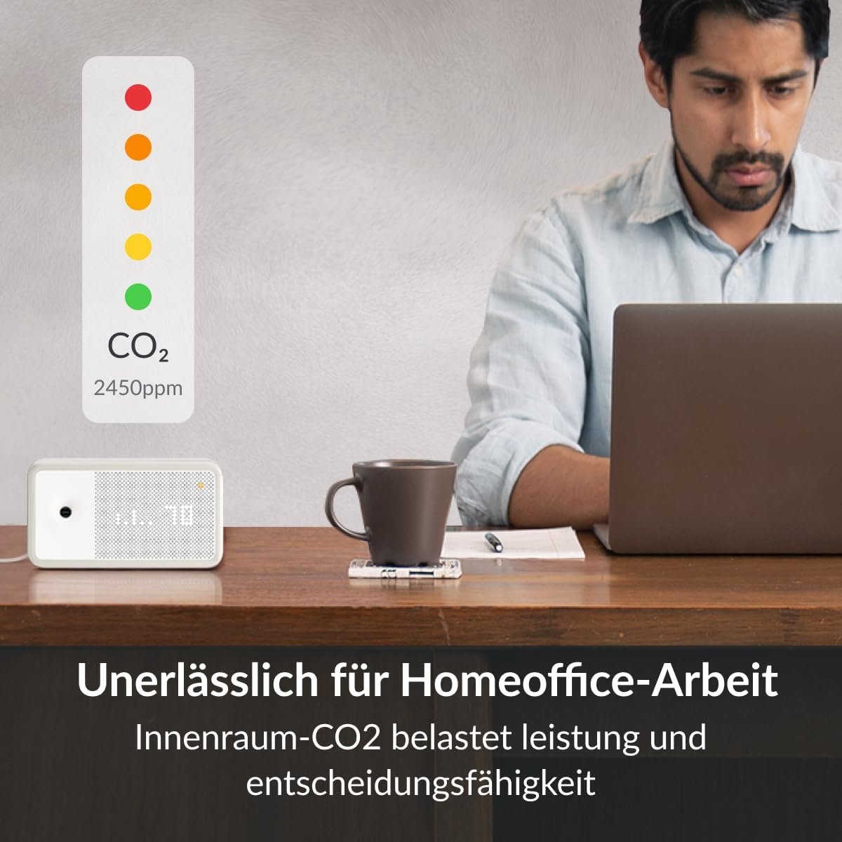 Awair-Element Luftqualität Messgerät, CO2-Sensor, VOC Messgerät, Raumluft-Monitor, Luftqualitätsmesser mit App, Smartter luftqualitaismitor für – Bild 7