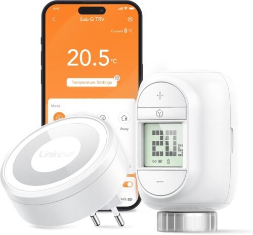 Linkind Smart HeizungSthermostat Starter Kit, Wifi Heizkörperthermostat MIT Hub, App Programmierbar Thermostat Heizung, Zeitplan, Fern/Sprachsteuerung, Kompatibel Mit Alexa/Google Assistant, M30*1,5mm