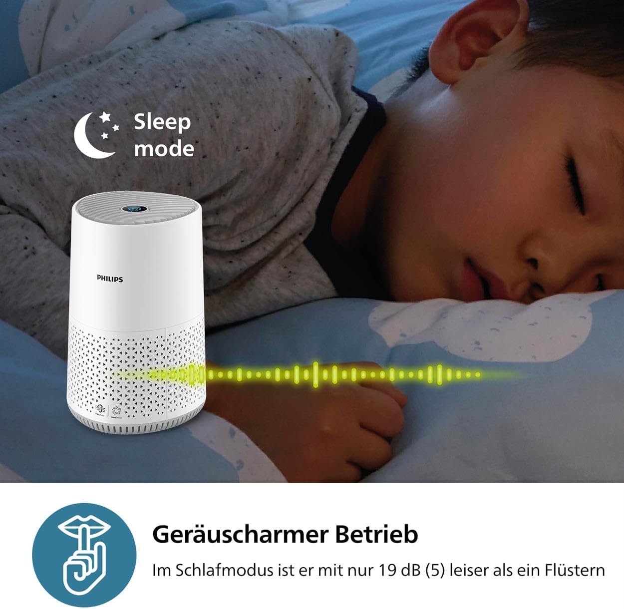 Philips Luftreiniger 600-Serie, Energieeffizient MIT Smart Sensor, für Allergiker, Hepa-Filter verendelt 99,97% der Schadstoffe, Deck bis Zu 44 m2 Ab, App-Steuerung, Weiß (Ac0651/10) – Bild 7