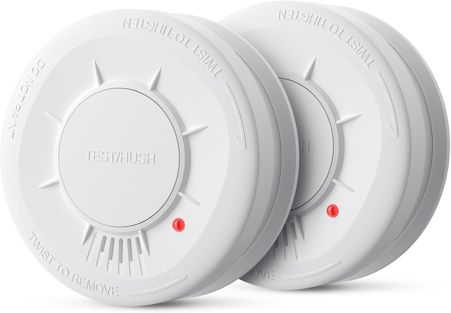 Liorque Rauchmelder, Rauchwarnmelder MIT Austauschbarer 5 Jahre Batterie, 10 Jahren Lebensdauer, EN14604 Zertifizerert, 85 dB, 2 Stückk