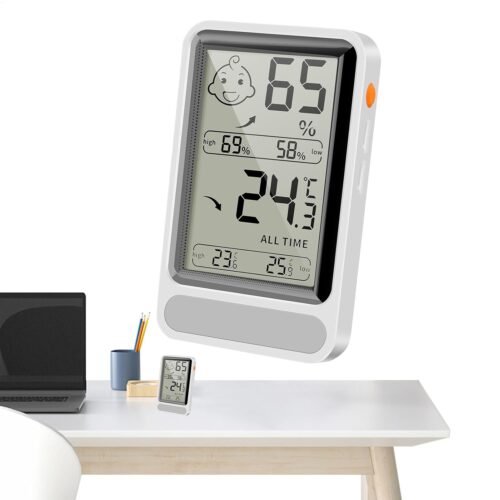Temperaturkontrollmonitor, Smartemperaturmonitor, Digitalraum -Thermometer, Innenklima -Monitor, Innentemperatursensor, Thermometer für Zuhause, Temperaturüberwachung Gadget