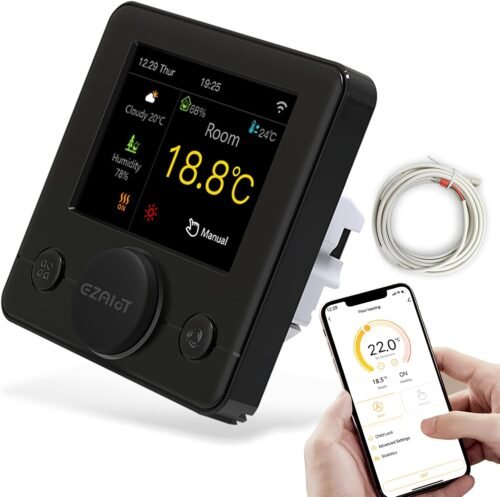 ezaiot ips wifi thermostat -fußbodenheizung -elektro-/filien-/Mattenkabelheizung -Lufftfeuchtzeit -ProgrammierBar -Smart -Controller -Sprachsteuerung.
