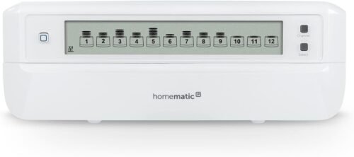 Homematic IP Smart Home Fußbodenheizungscontroller-12-Fach, Motorisch, Digitale Steuerung Fußbodenheizung Miter-App, Energie Sparen, 153621a0