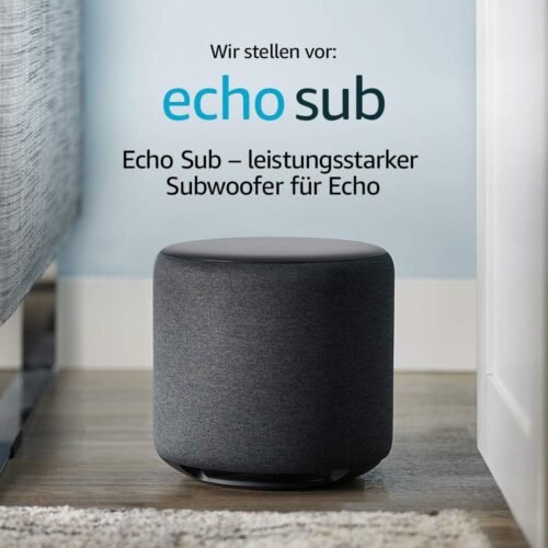 Echo Sub-Leiesungsstarker Subwoofer für Echo-Erfordert Ein Kompatibles Echo-Gerät Sowie Einen Kompatiblen Musik-Streamingdienst
