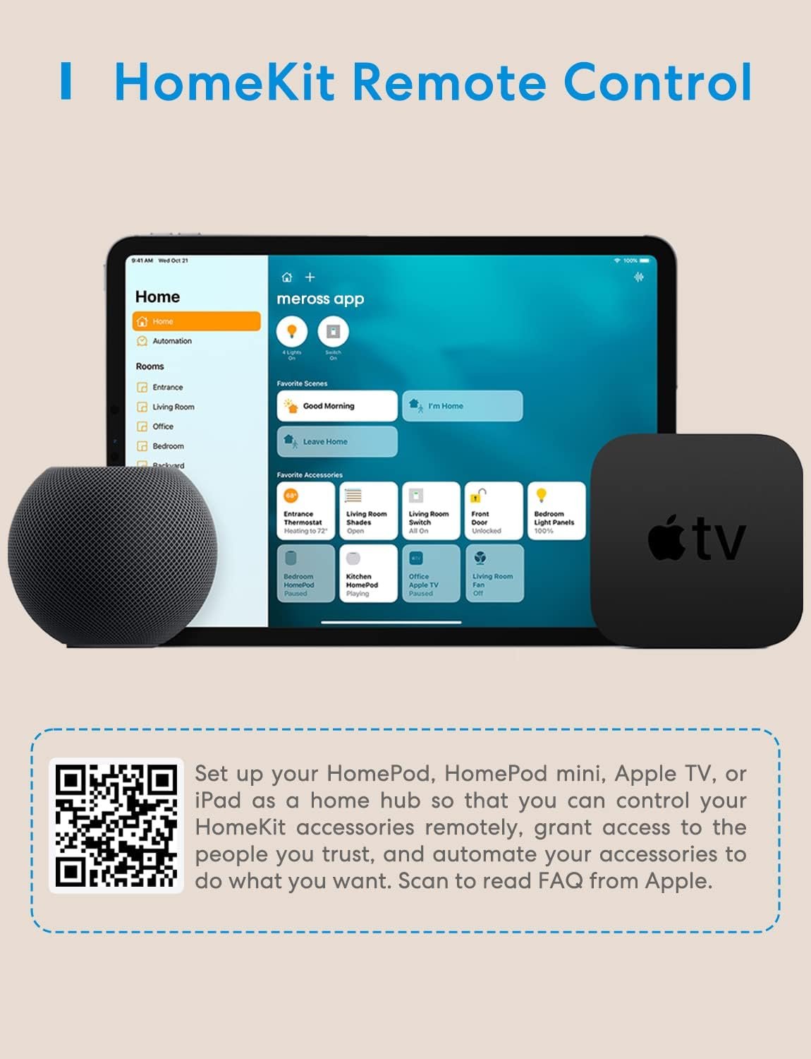 Smart Steckdose FunktionIert MIT Apple Homekit, Meross Wlan Steckdose, Intelligenter Stecker, Kompatibel Mit Siri, Alexa, Google Assistant und SmartThings, Kein Hub Erforderlich, 16 a, 2,4 GHz, 2PCS – Bild 9