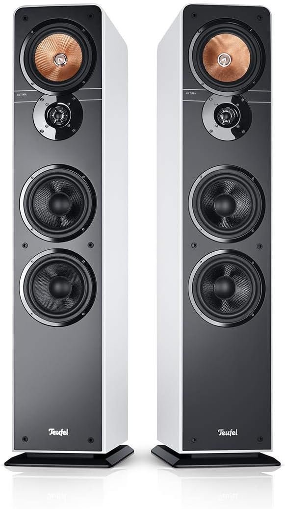 Teufel Ultima 40 Surround 5.1 -Sets - Heimkino Lautspecher 5.1 Soundanklage Kino Baumklang Surround Subwoofer Film High -End HiFi - Schwarz/Weiß – Bild 2