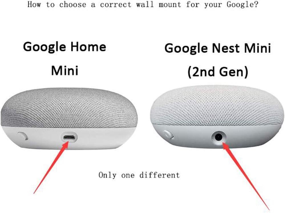 Baaletc Wandhalterung für Heimat Mini, Nest Mini (2. Generation) Halterung Stänger für Heimathilfsassistenten, Wandmontage/Direkt AufgehänGt Stecker in Küche Badezimmer Schlafzimmer – Bild 9
