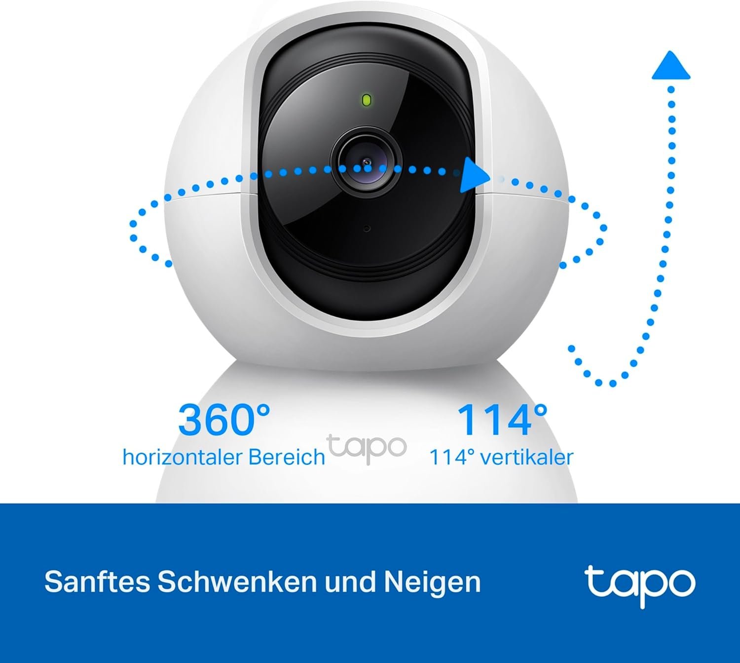 Tapo TP-Link C200 360 ° -Wlan-Reiberwachungskamera für Innenberich, FHD 1080p, Nachtsicht, Bewegungsserkennung, Zwei-Wege-Audio, Kompatibel MIT Alexa und Google-Assistent, Frü Babys/Haustiere/Haustiere/haustiere/haustiere/haustiere – Bild 4
