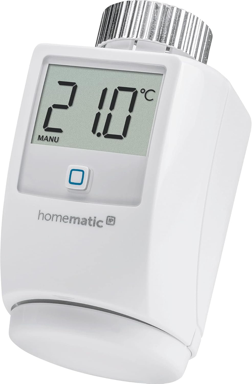 Homematic IP Smart Home Heizkörperthermostat, Digitaler Thermostat Heizung, Heizungsthermostat, Steuerung pro App, Alexa & Google Assistent, Einfache -Installation, Energie Sparen, 140280A0
