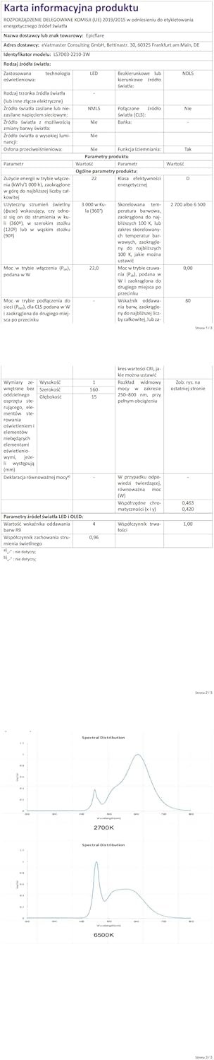 Epicflare LED Deckenleuchte 58x20x2.8 cm IP44 LED -Panel mit Fernbedienung 2700K - 6500K LED Deckenleuchte Flach Warmweimweiß Kaltwei – Bild 15