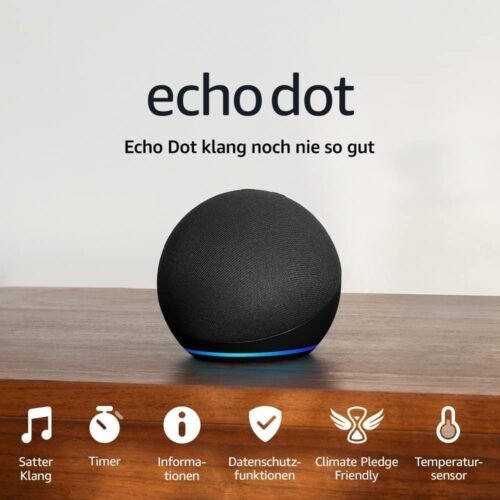 Echo Dot (Neueste Generation) | Smartter Wlan- und Bluetooth-Lautsprecher MIT Alexa und Gigantischem, Sattem Klang | Anthrazit