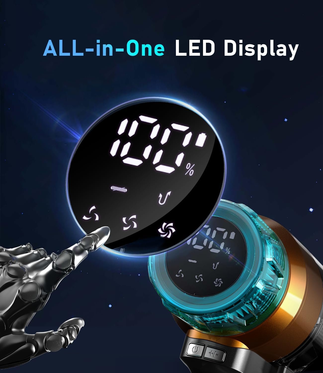 55000pa/600-W Akku Staubsauger Kabellos 55-Minuten 55-Minuten-Laufen – Bild 4