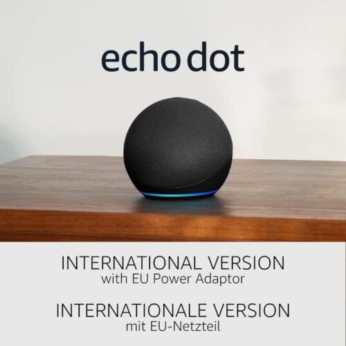 Echo Dot (5. Generation, 2022) Internationale Version | Smartter Lautsprecher MIT Alexa | Anthrazit