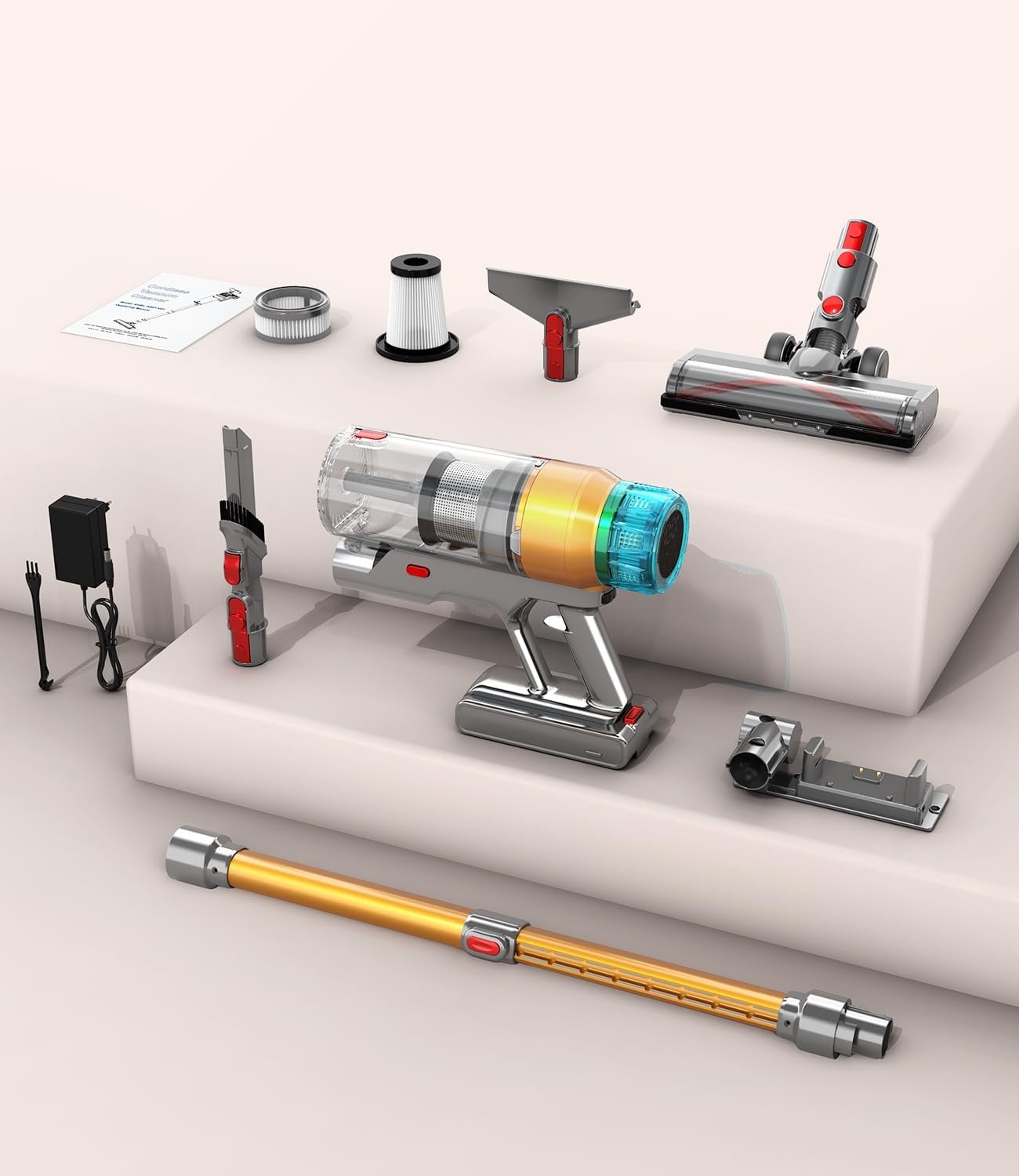 55000pa/600-W Akku Staubsauger Kabellos 55-Minuten 55-Minuten-Laufen – Bild 7